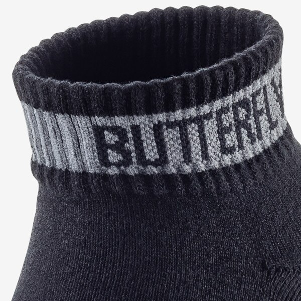 Butterfly Levalis Socks - Black - Logo -Close-Up